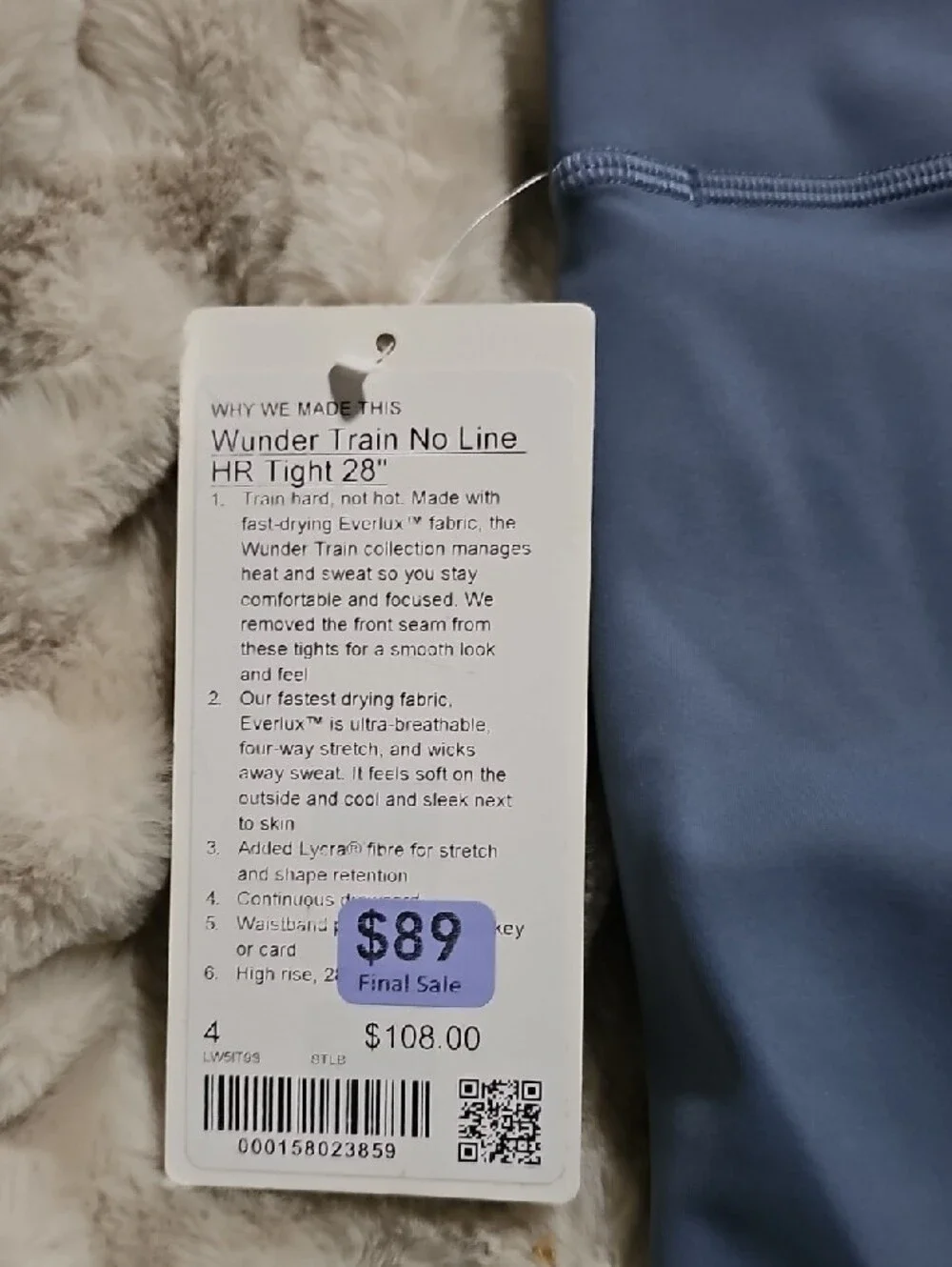 lululemon Wunder Train‎ No Line HR Tight 28